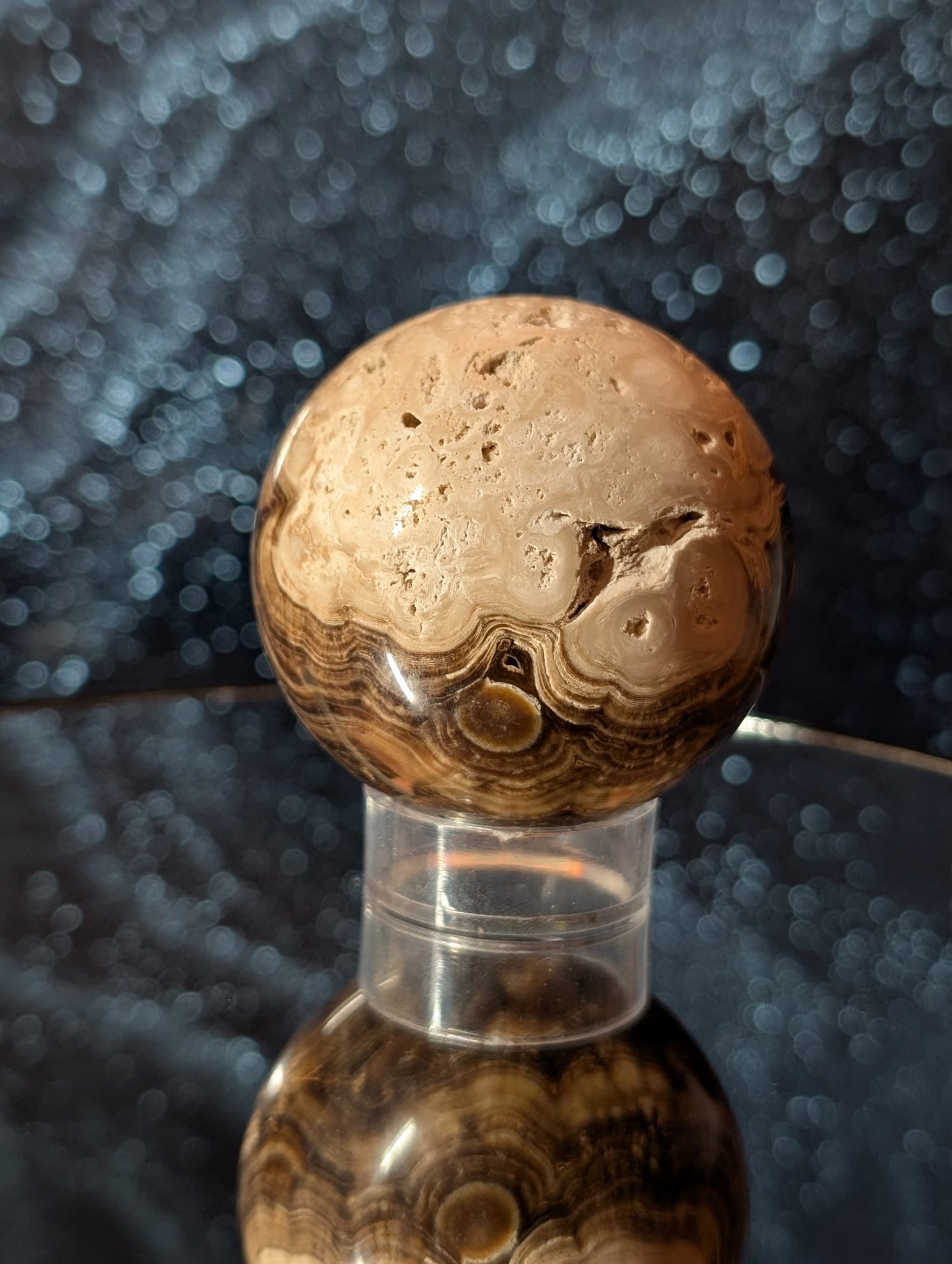 Chocolate Calcit Kugel – 2 Varianten