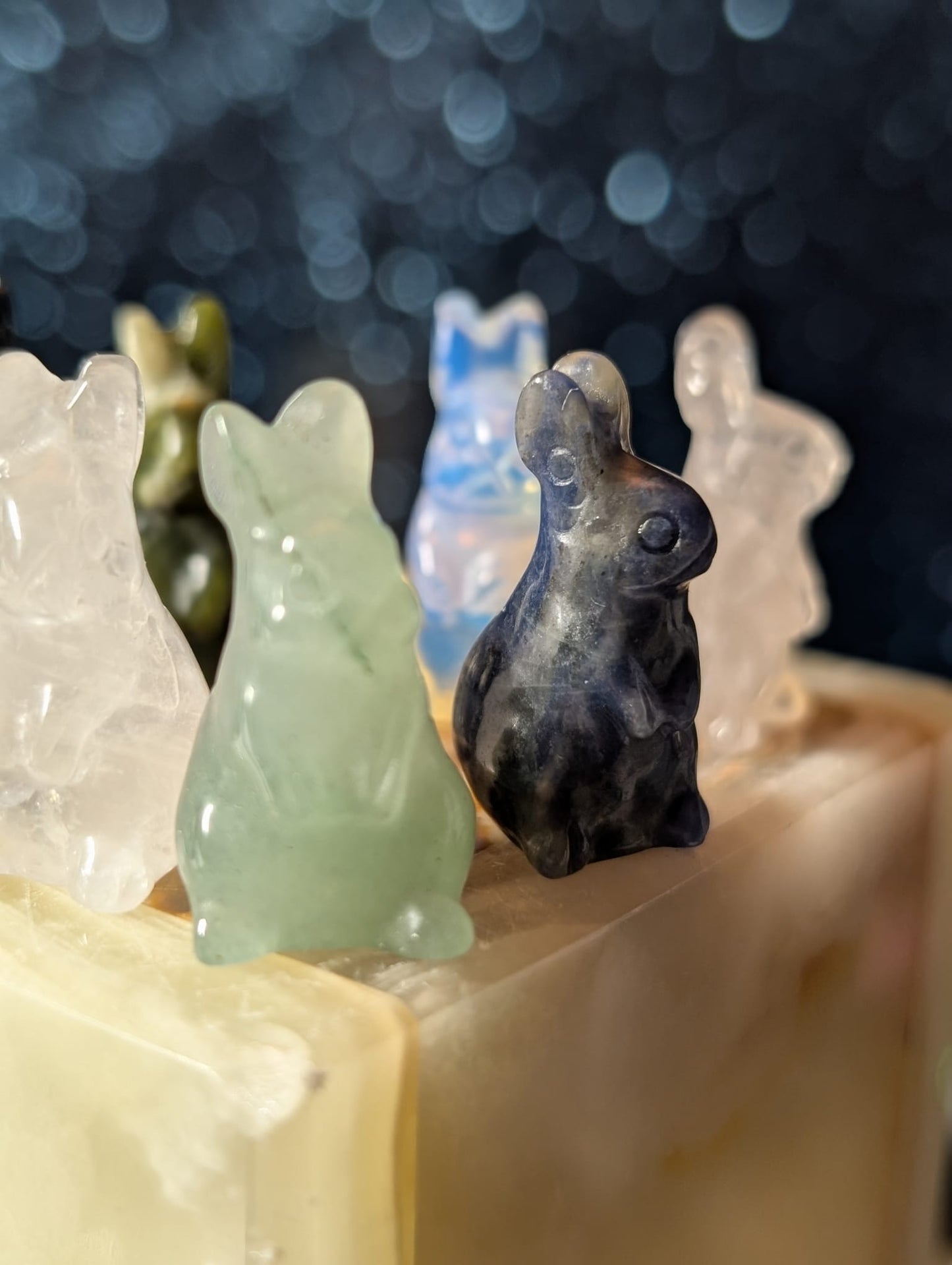 Mini-Hase aus Edelstein (Auswahl)