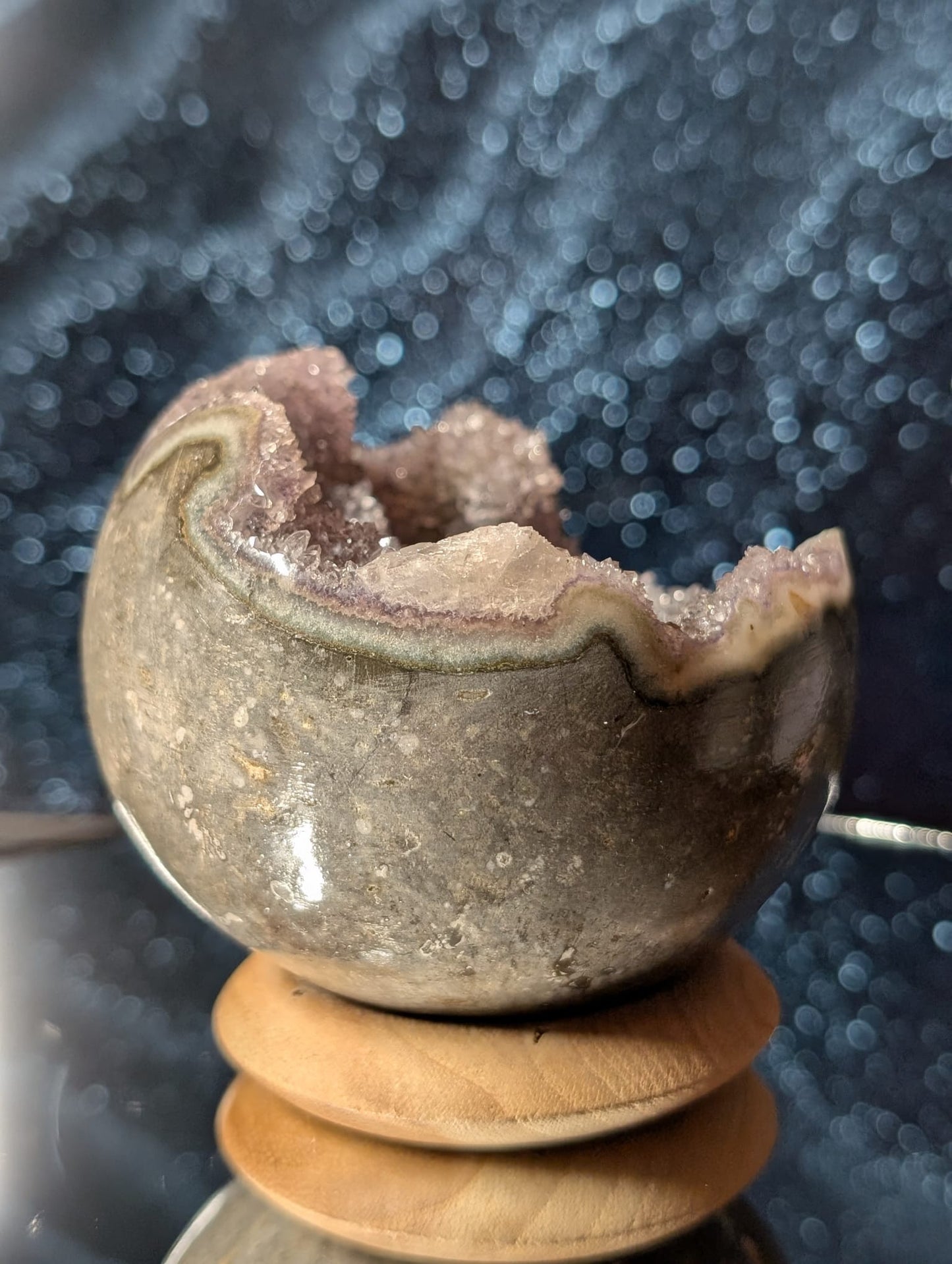 Regenbogen-Amethyst Sphäre | 9 cm