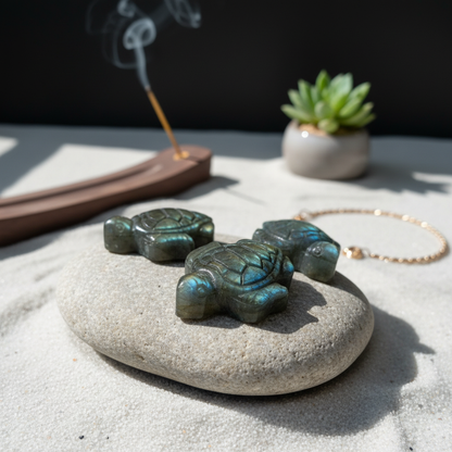 Labradorit Schildkröte – Mini-Carving