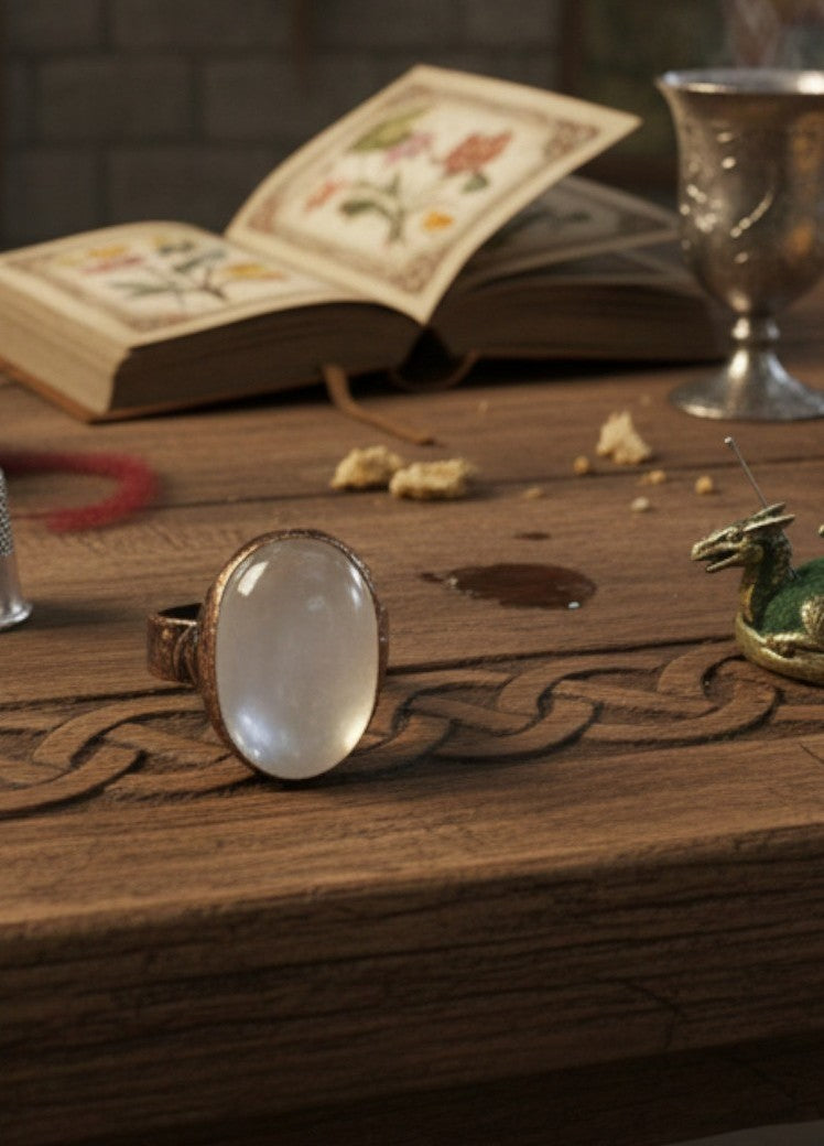 Arcana IX – Der Spiegel des Lichts  (Bergkristall /Clearquarz-Ring)