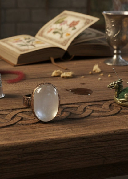 Arcana IX – Der Spiegel des Lichts  (Bergkristall /Clearquarz-Ring)
