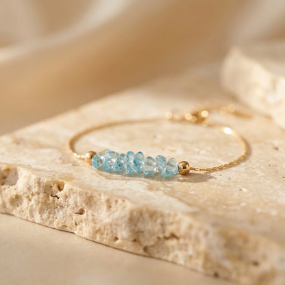 Balance- & Gelassenheits-Armband „Clear Waters“ - Aquamarin