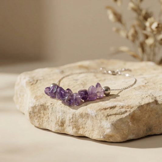 Stille- & Zentrierungs-Armband „Still Mind“ - Amethyst