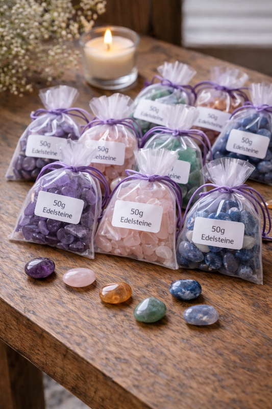 Kleine Trommelsteine – Naturstein pro 50 g (Auswahl)