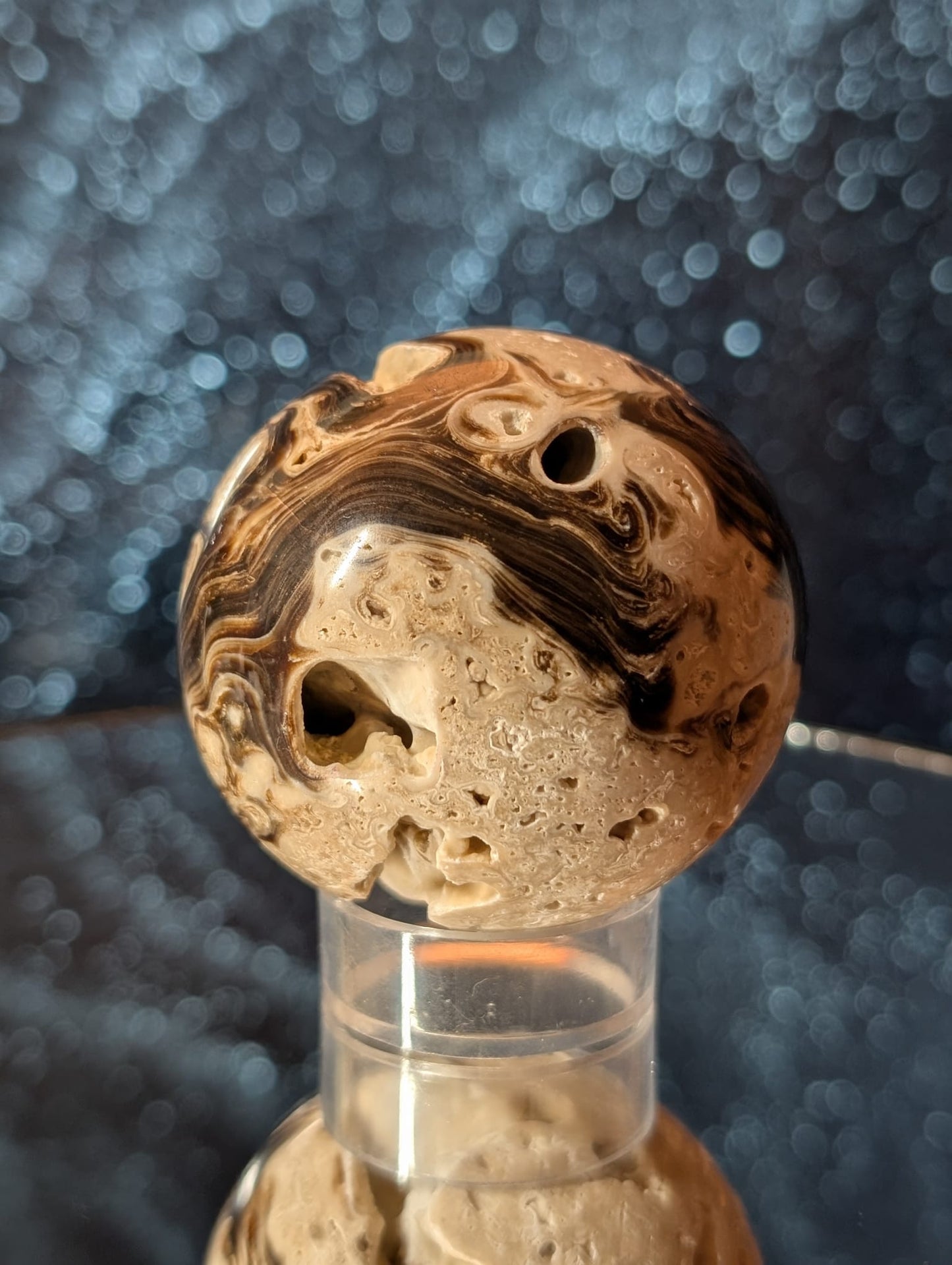 Chocolate Calcit Kugel – 2 Varianten