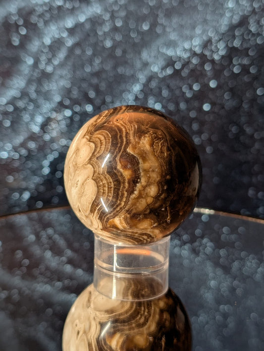 Chocolate Calcit Kugel – 2 Varianten