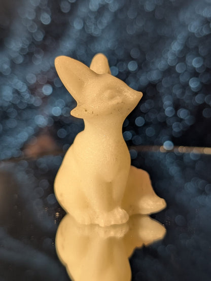Fuchs-Figuren aus Jade, Aventurin, Orangencalcit, Rosenquarz, Ader-Jaspis