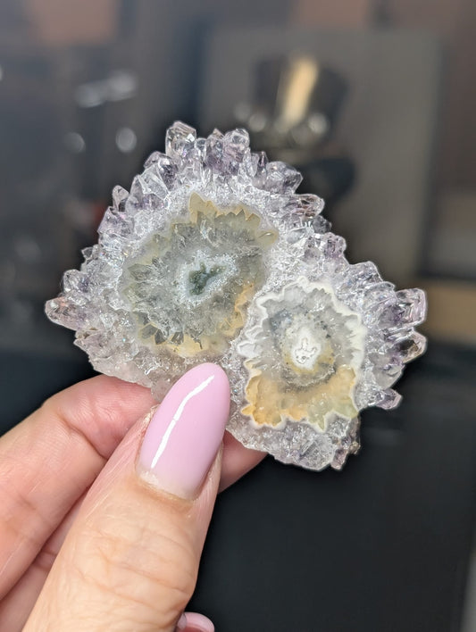 2er-Amethyst-Achat-Stalaktit