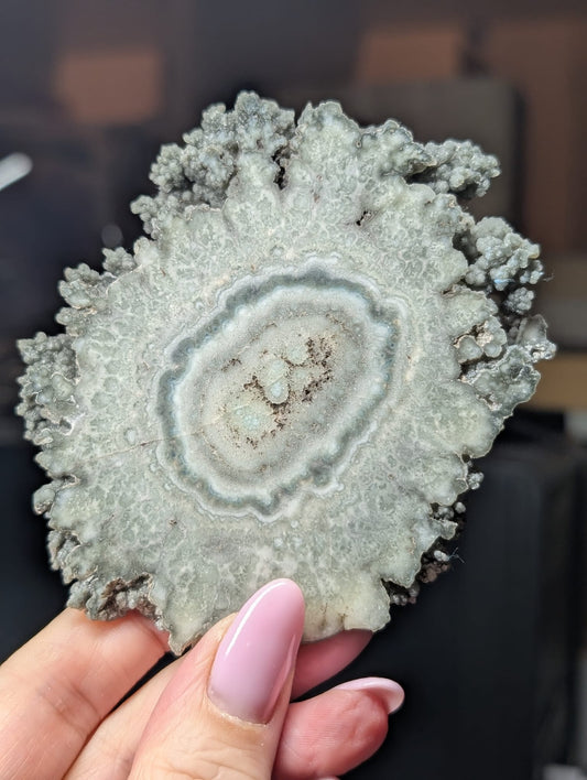 Amethyst-Stalaktit Scheibe