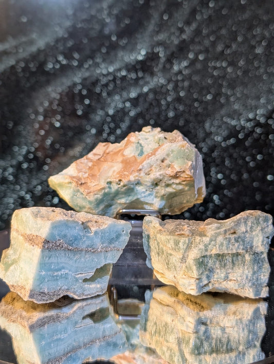 Aragonit Rohstein (Auswahl)