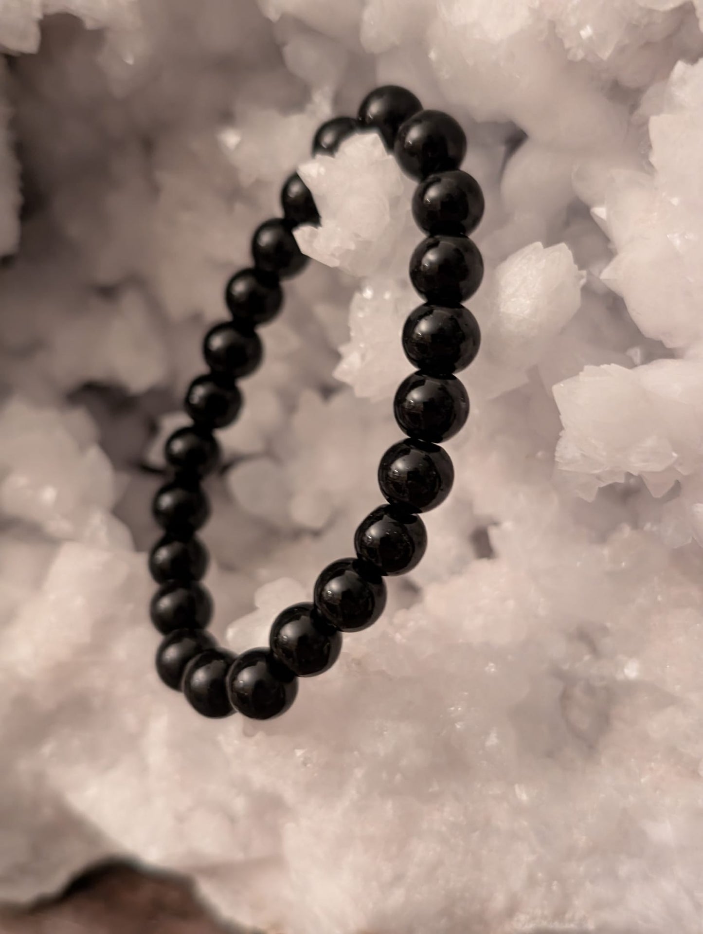 Echtes Naturstein-Armband – Hämatit / Tigerauge / Black Obsidian / Falkenauge - 15-18