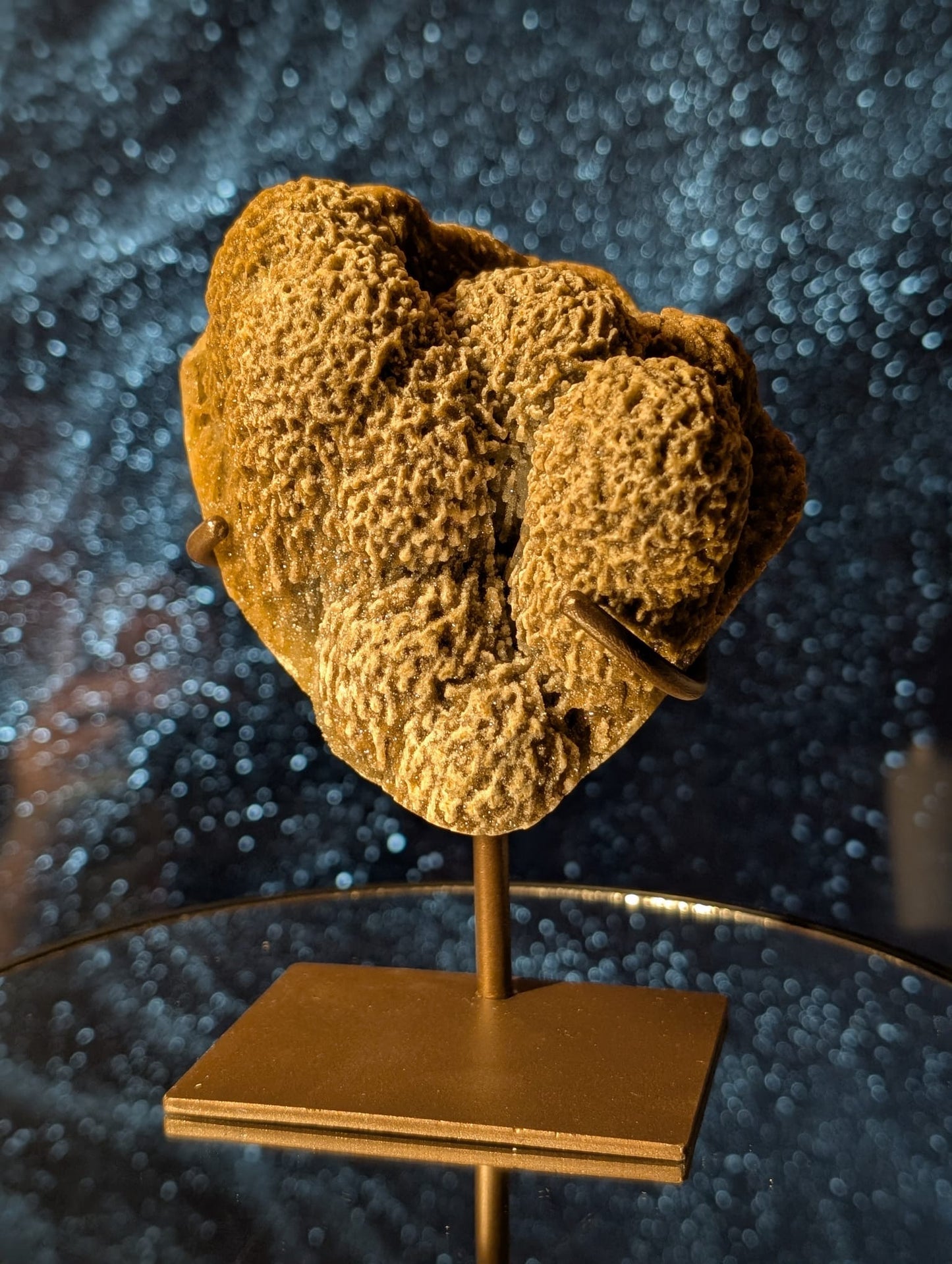 Coral-Jaspis auf Stand