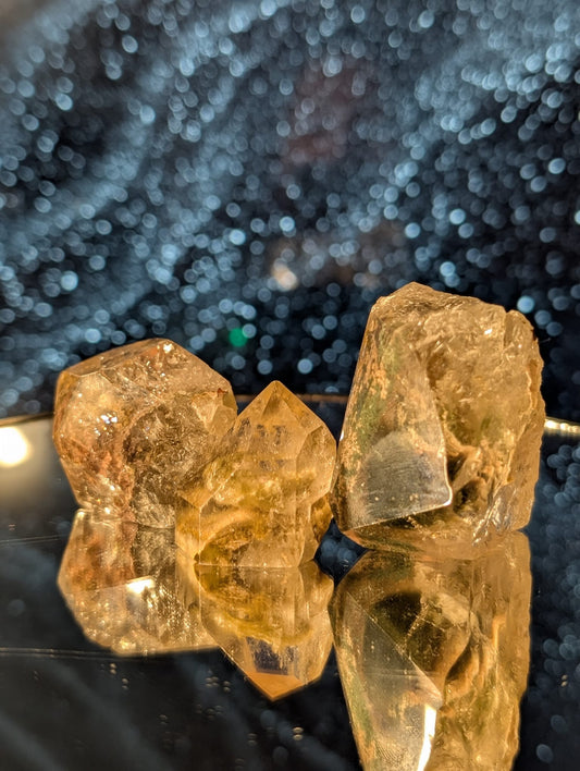 Gartenquarz Freiformen & Silberring AAA+