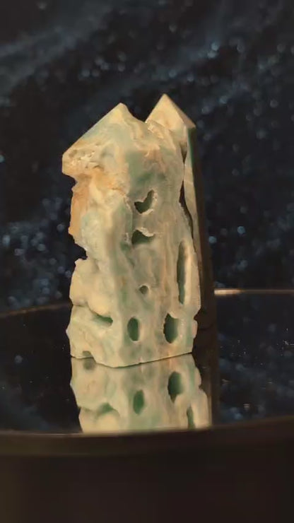 Aragonit-Turm mit Druzy