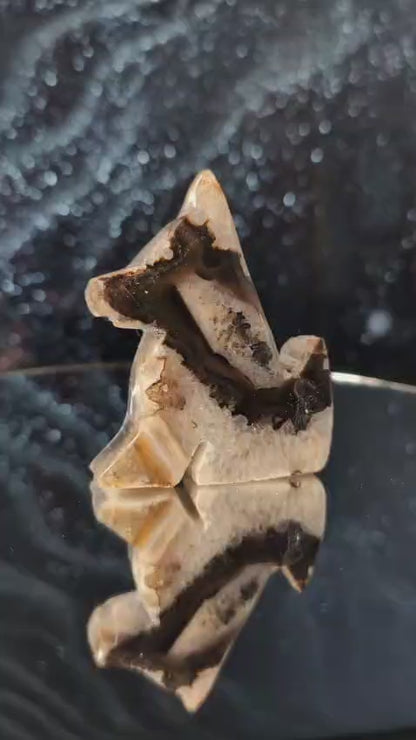 Achat-Quarz Hund - Unikat