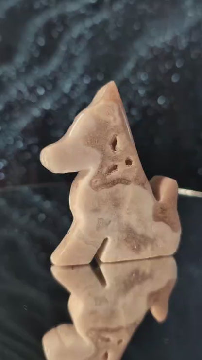 Amethyst Hund mit Druzy (Auswahl)