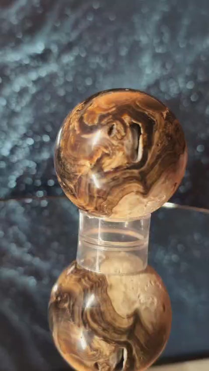 Chocolate Calcit Kugel – 2 Varianten